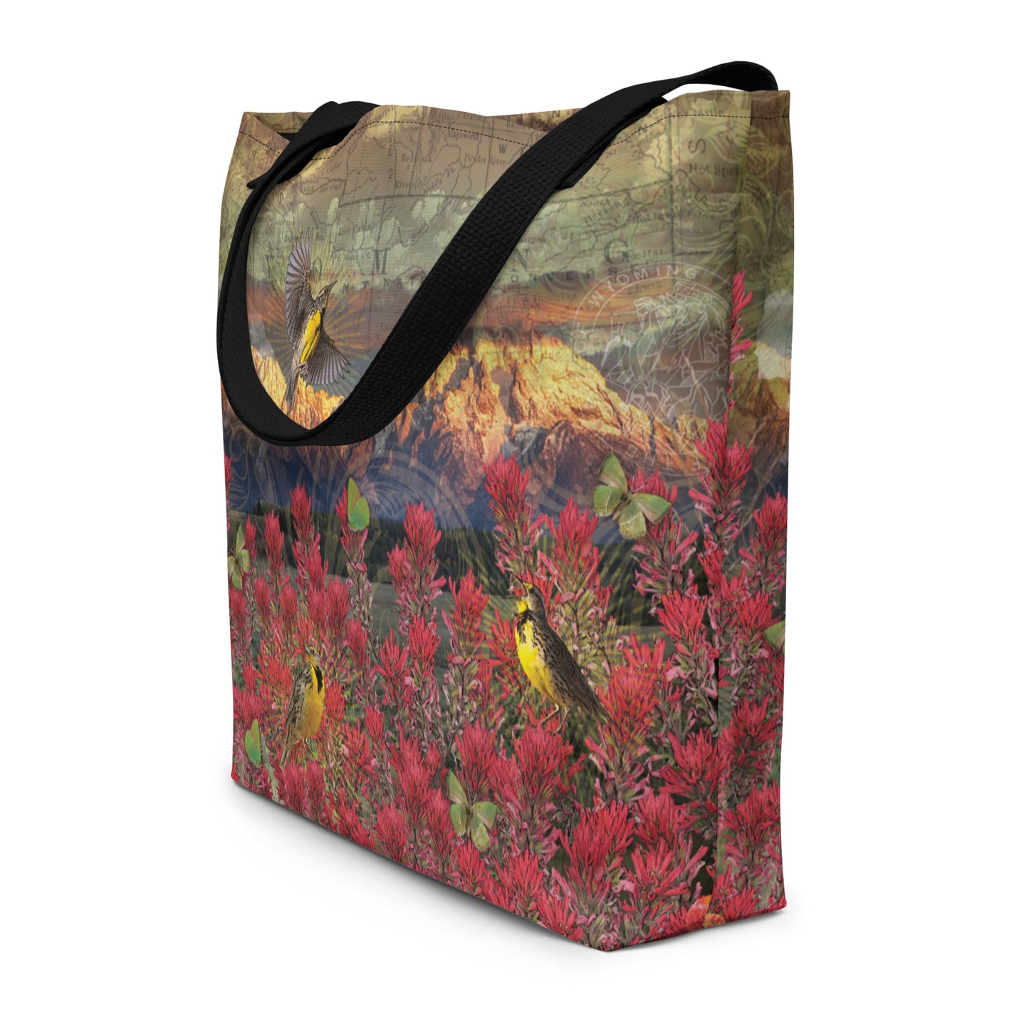 Wyoming Symbols Tote Bag