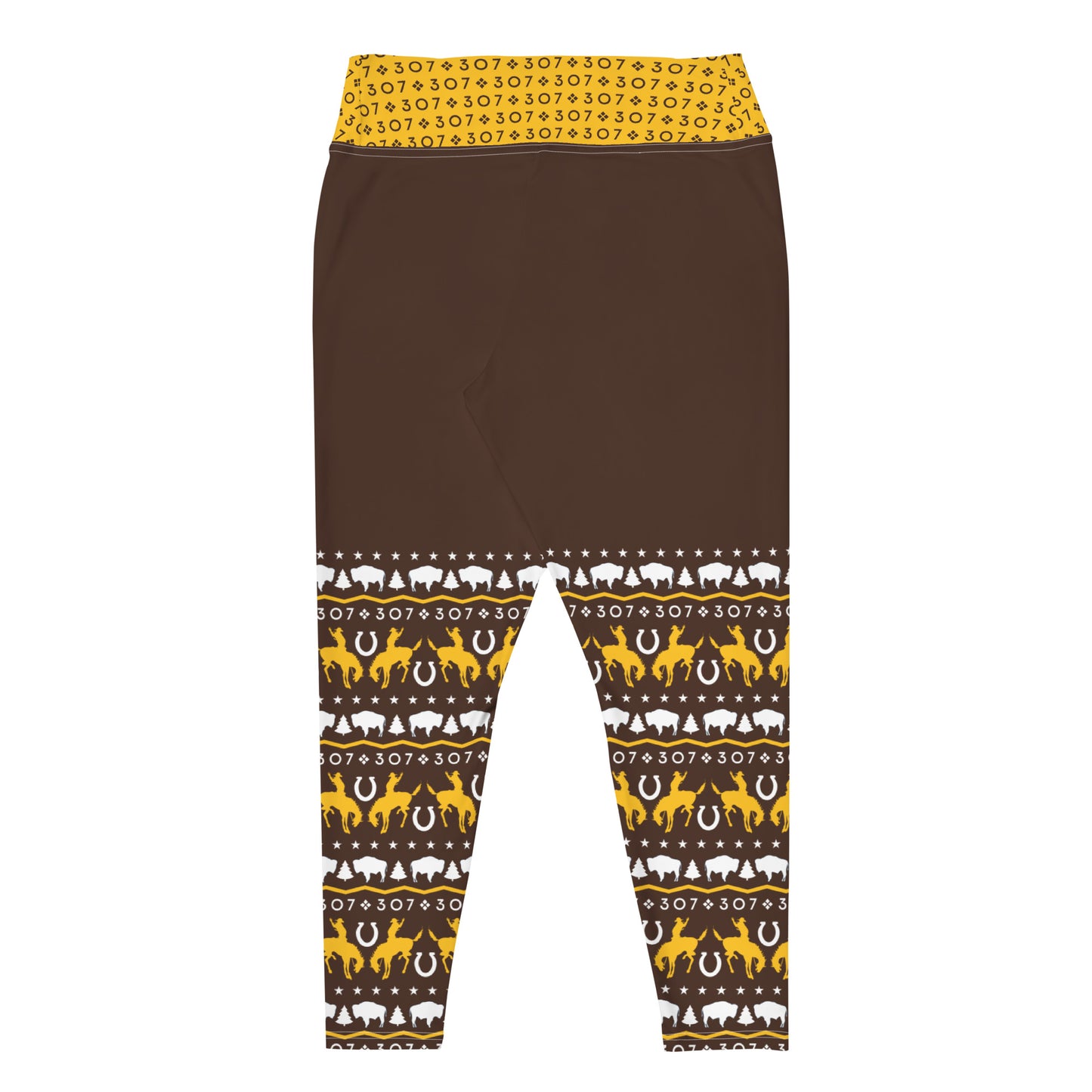 Wyoming Cowboys Plus Size Yoga Leggings