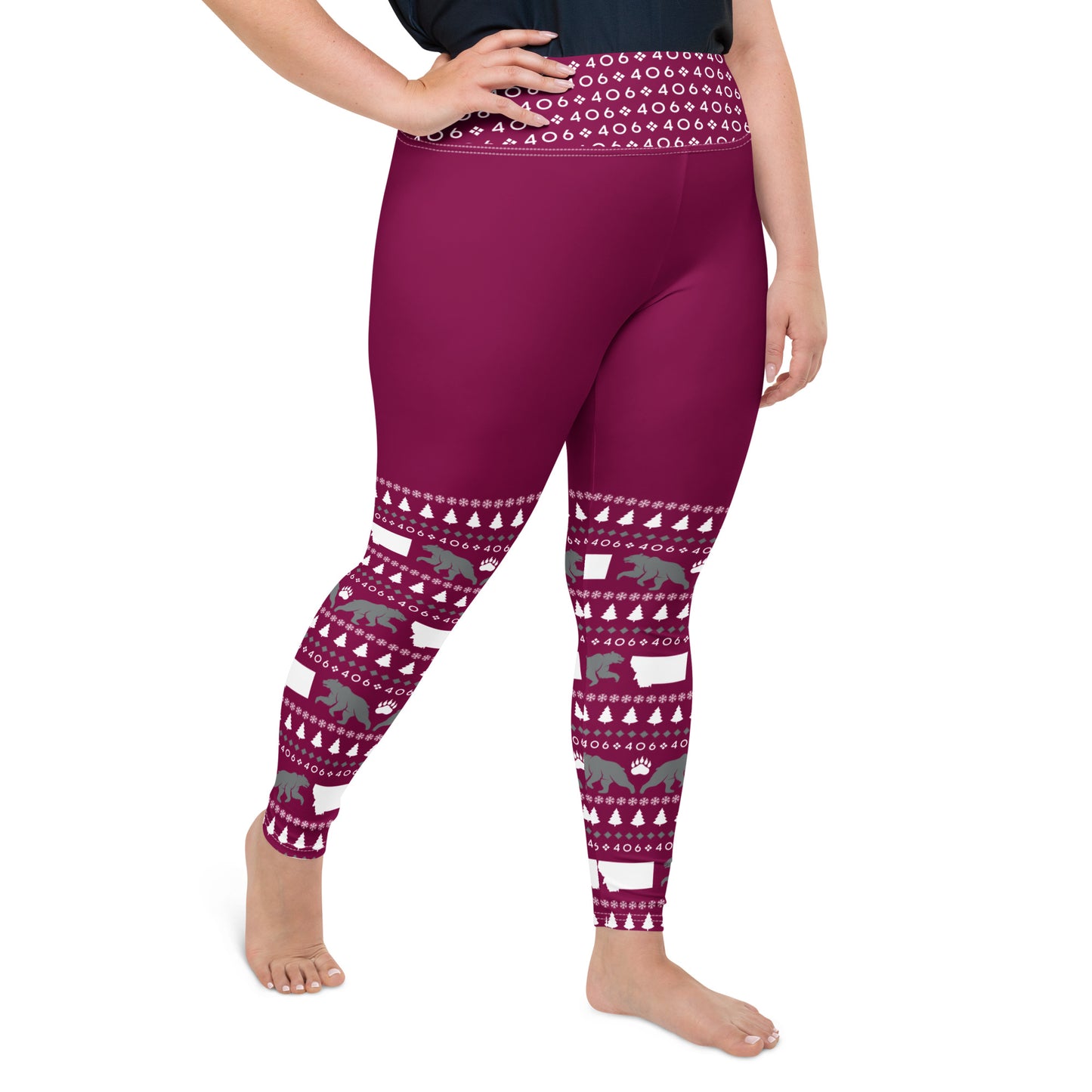 Montana Griz Plus Size Yoga Leggings