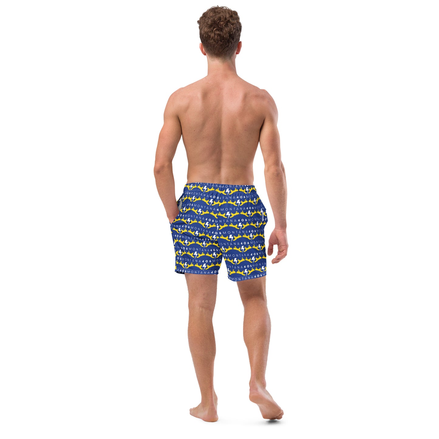 406 Bobcat Fanatic Men's Recycled Swim Trunks