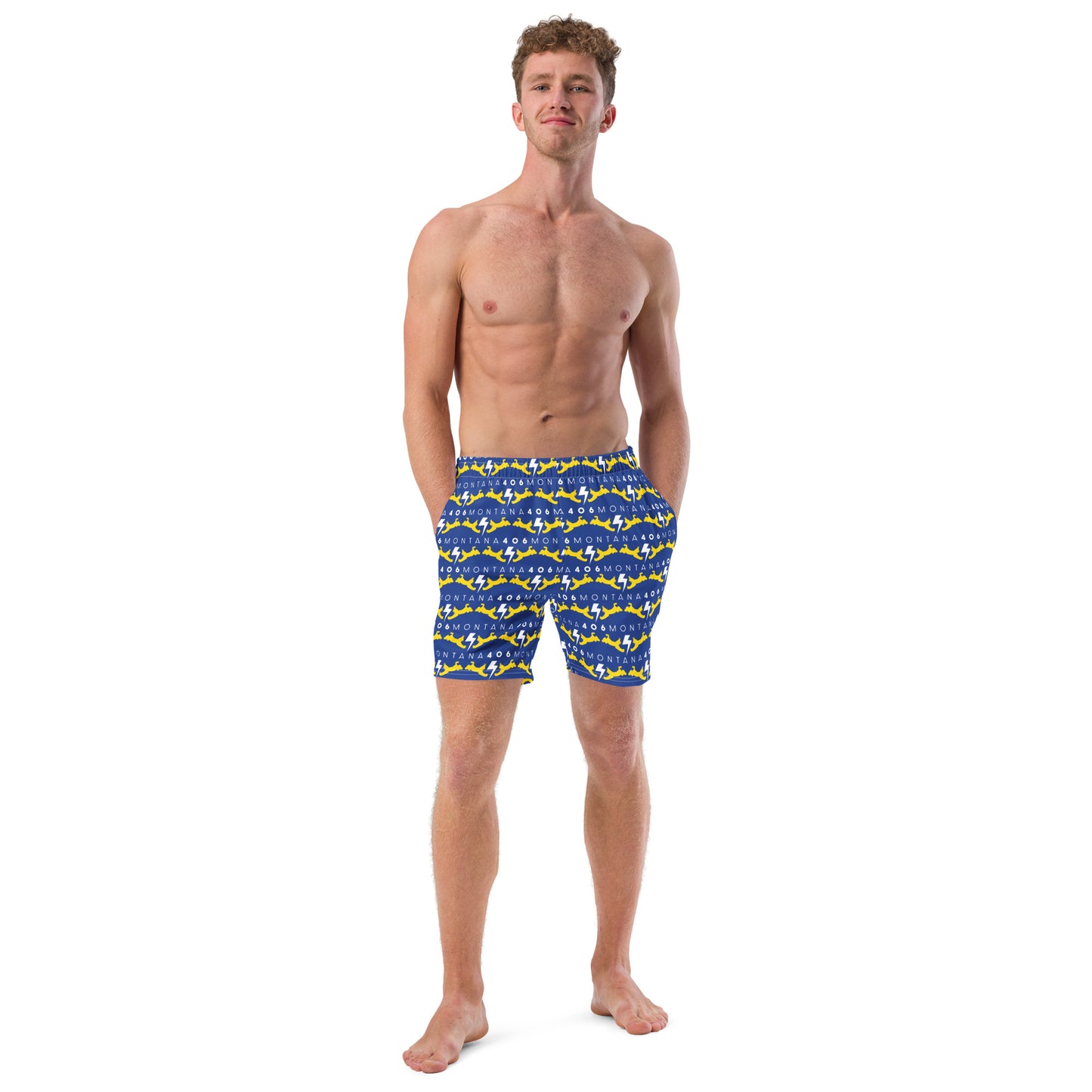 406 Bobcat Fanatic Men's Recycled Swim Trunks