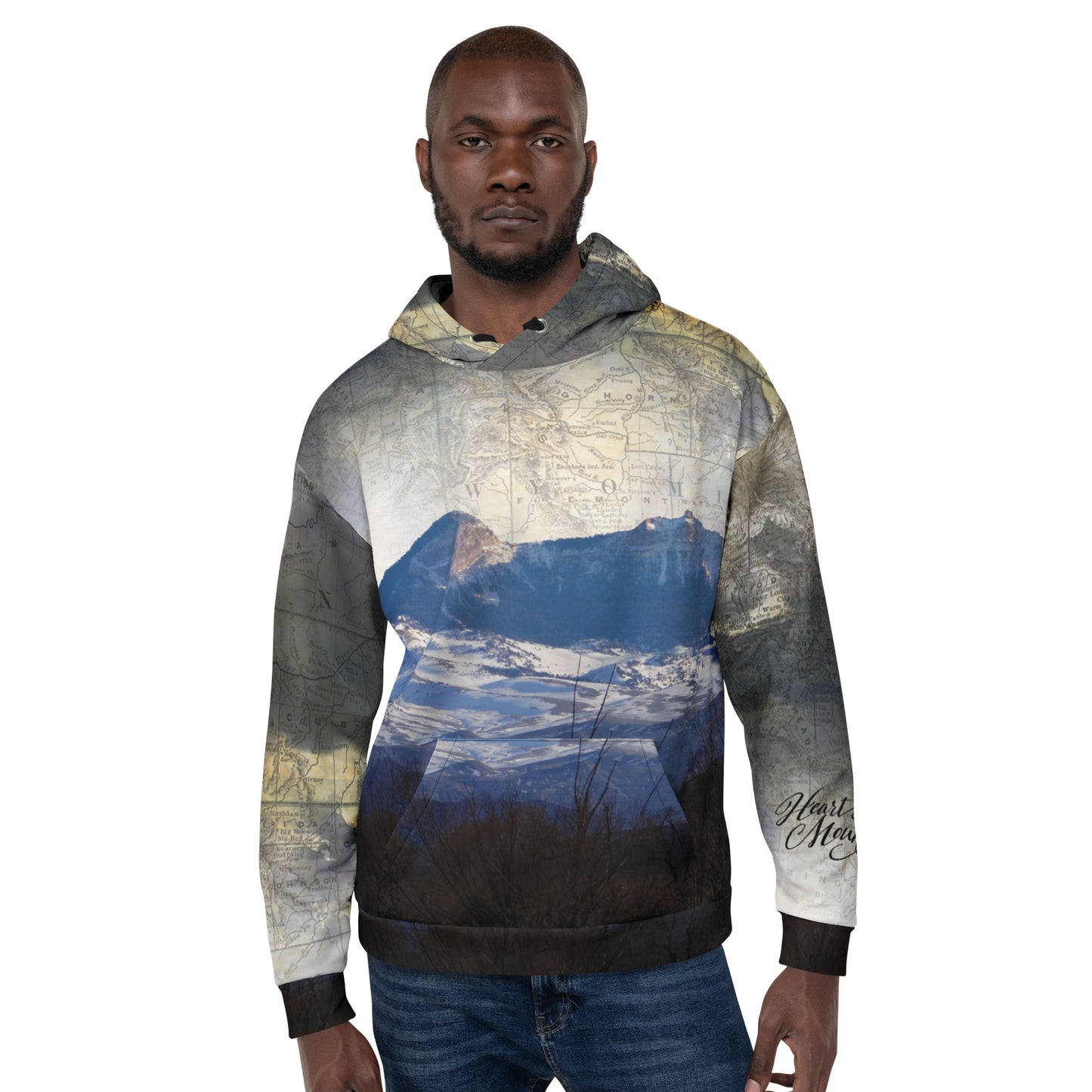 Scenic AF: Heart Mountain Unisex Hoodie