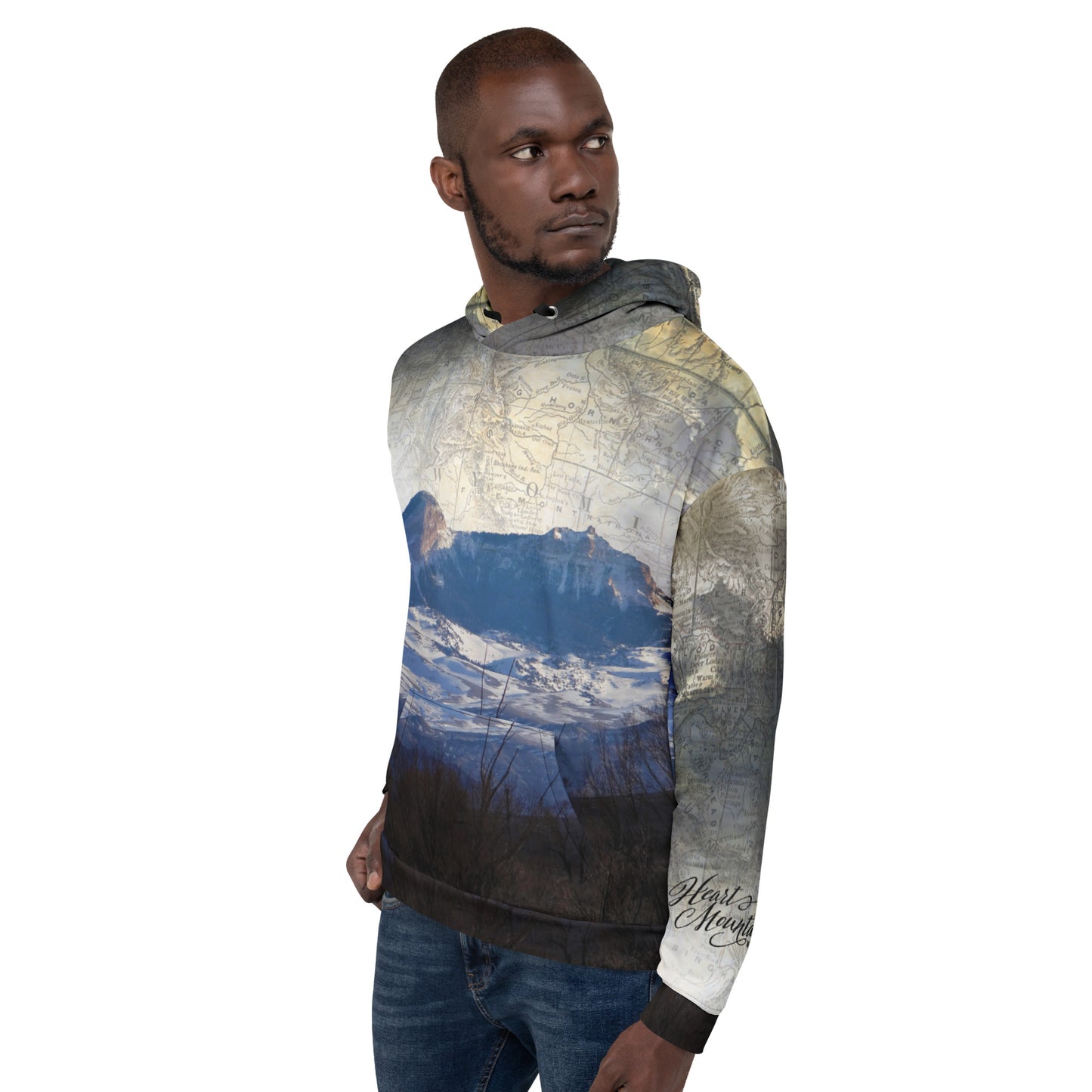 Scenic AF: Heart Mountain Unisex Hoodie