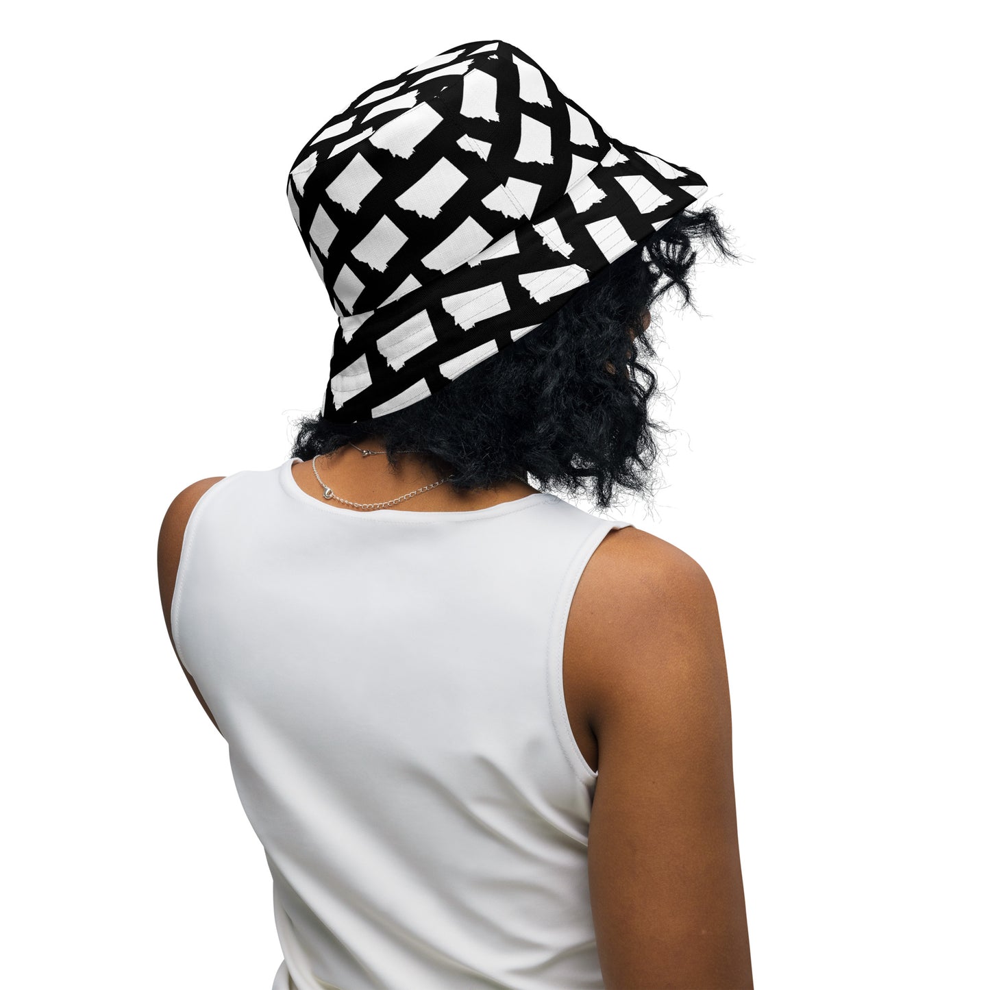 Montana Pink and Black Reversible Bucket Hat