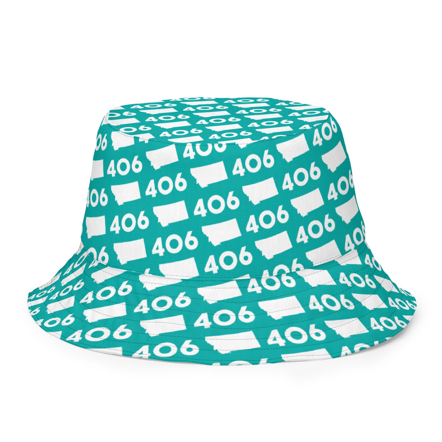 Montana Green and Aqua Reversible Bucket Hat