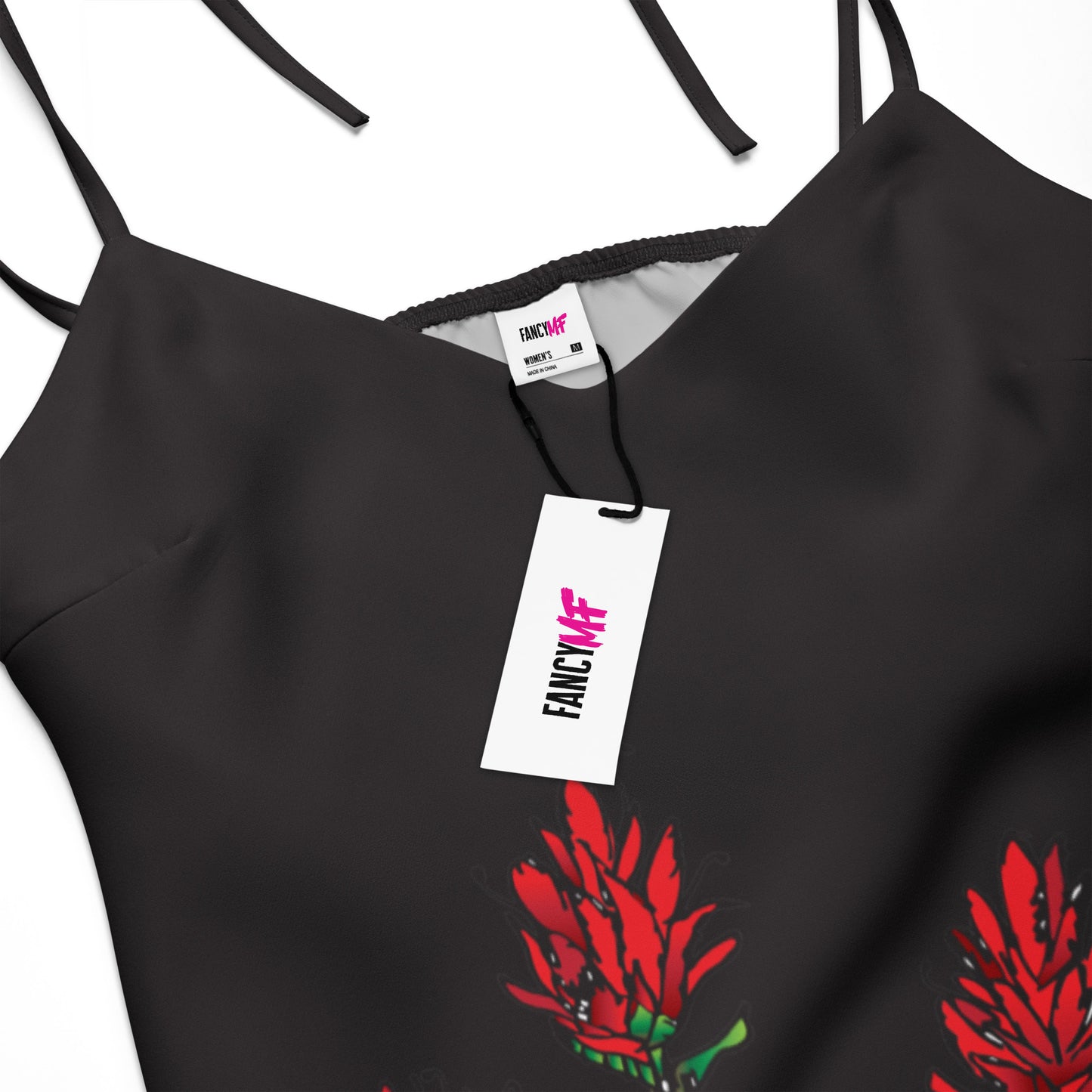 Indian Paintbrush Tie-Strap Midi Dress