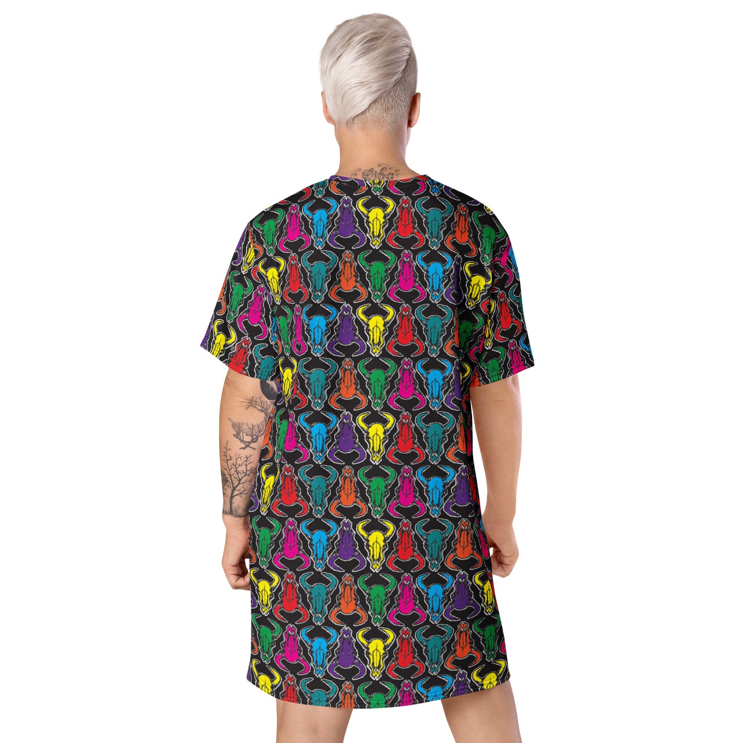 Bison Skull T-shirt Dress