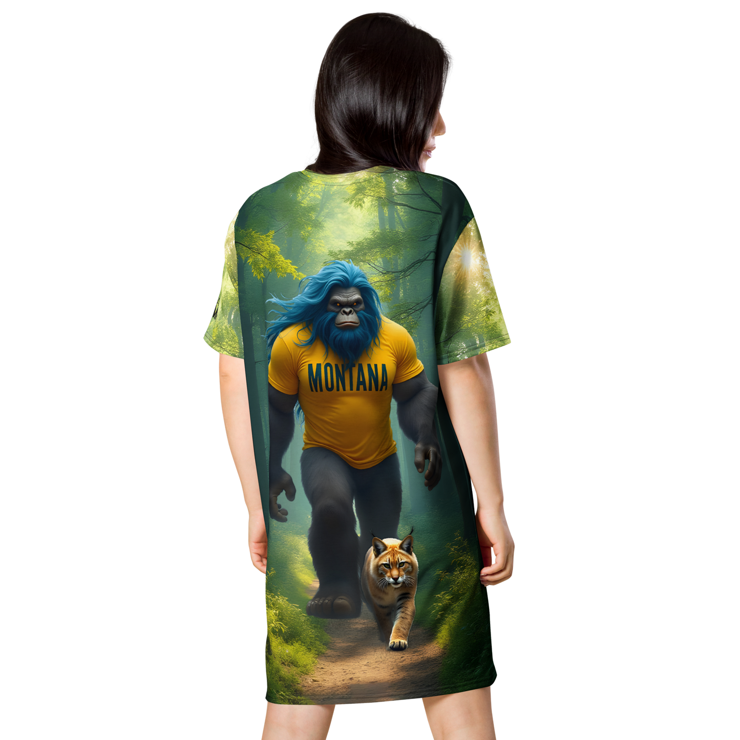 Big Foot and Bobcat T-shirt Dress