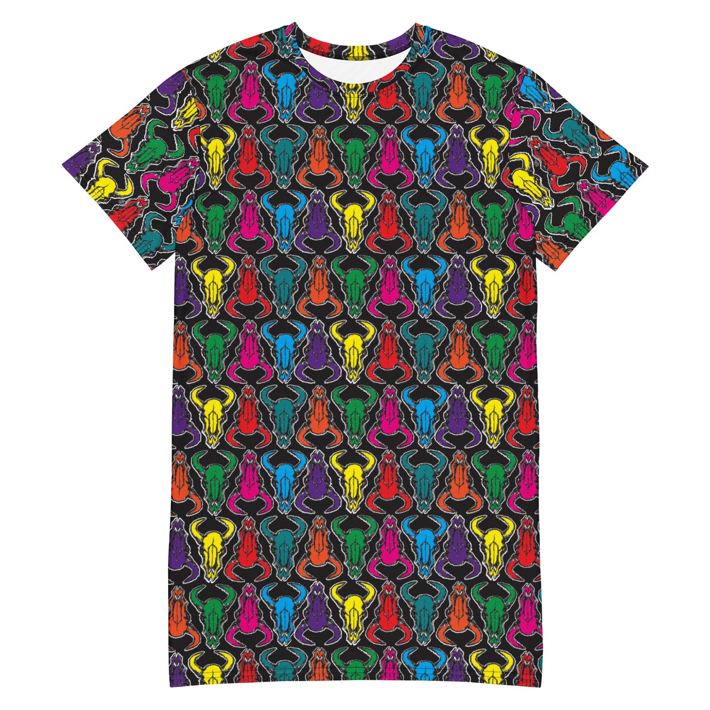 Bison Skull T-shirt Dress