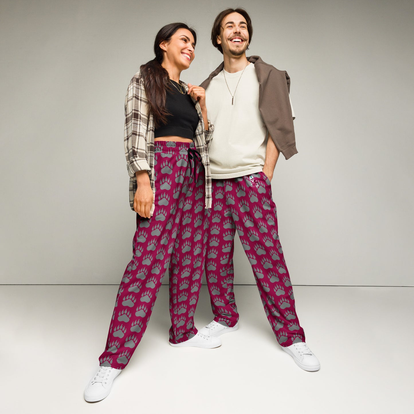 406 Grizzly Fanatic Unisex Wide-Leg Sweatpants