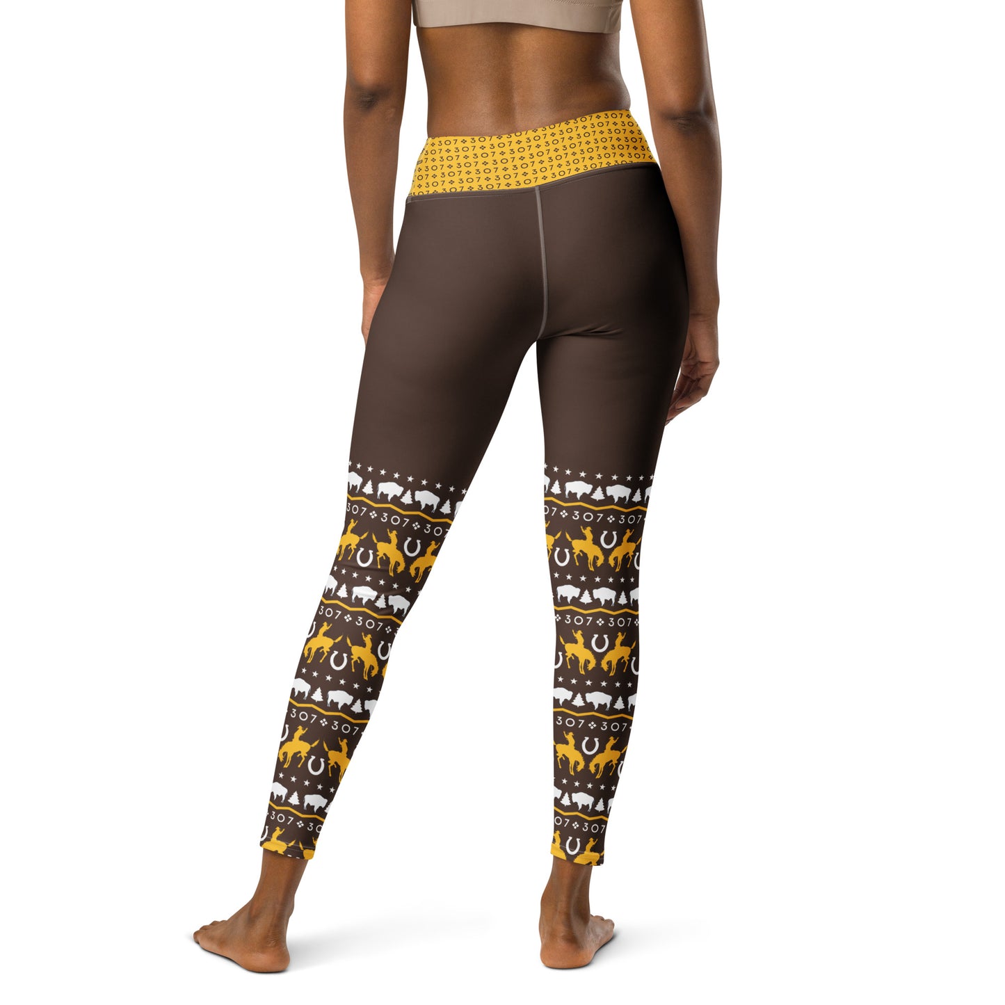 Wyoming Cowboys Yoga Leggings