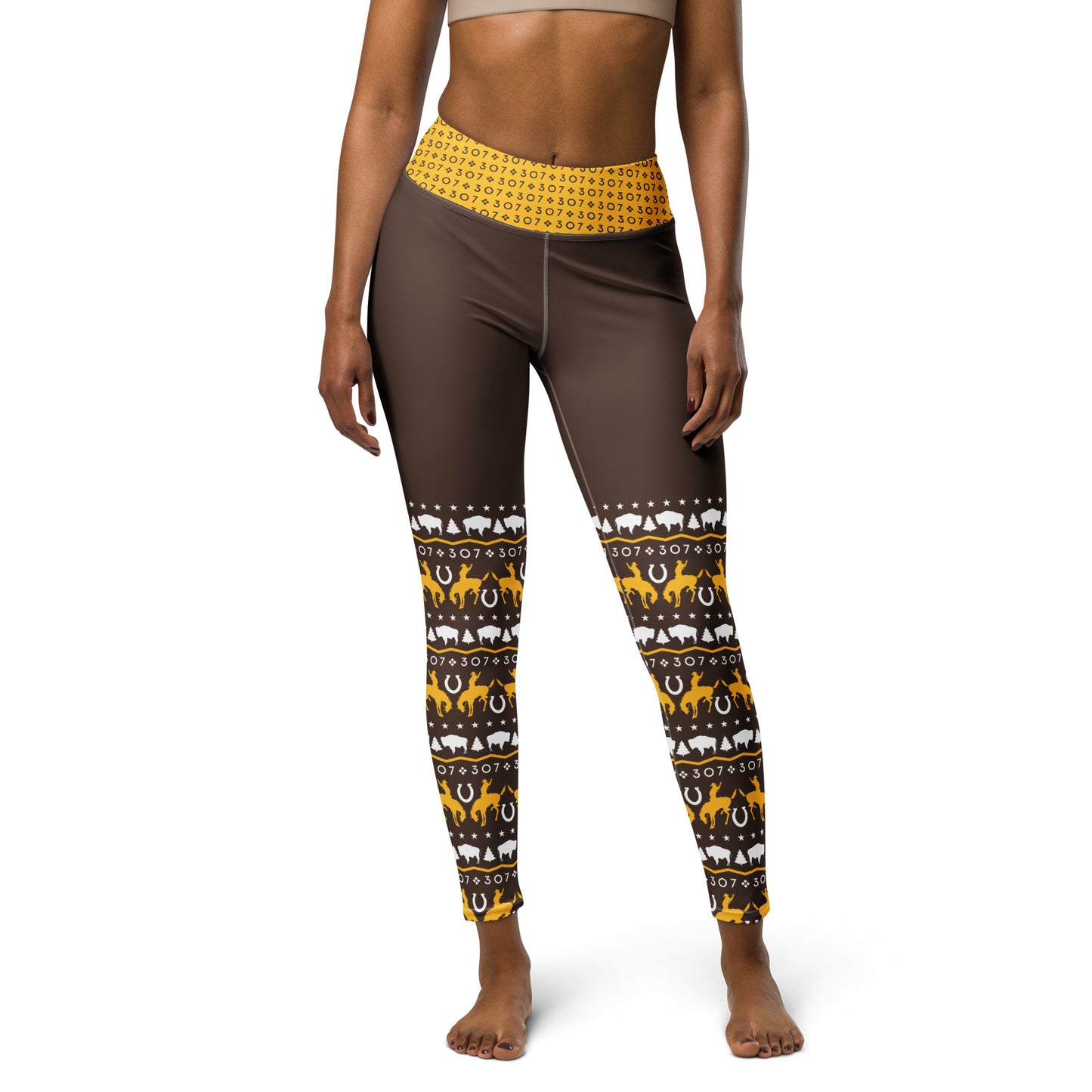 Wyoming Cowboys Yoga Leggings