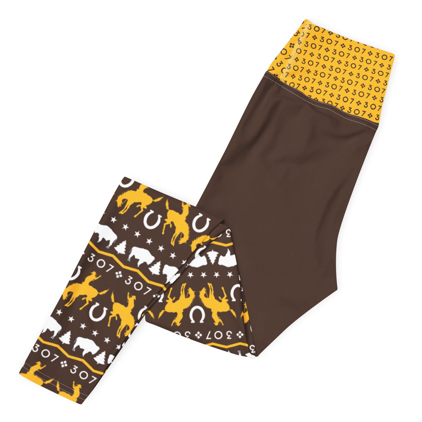 Wyoming Cowboys Yoga Leggings