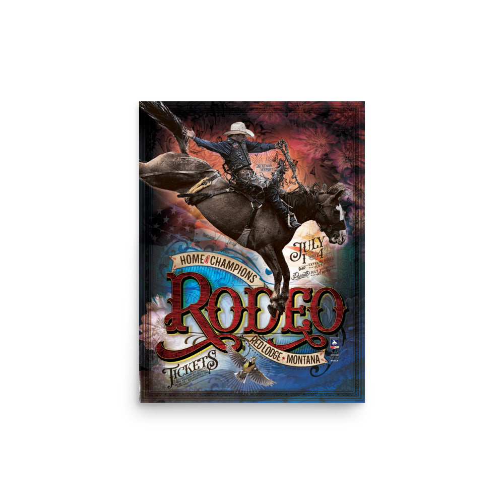 Red Lodge Home of Champions Rodeo 2024 Poster