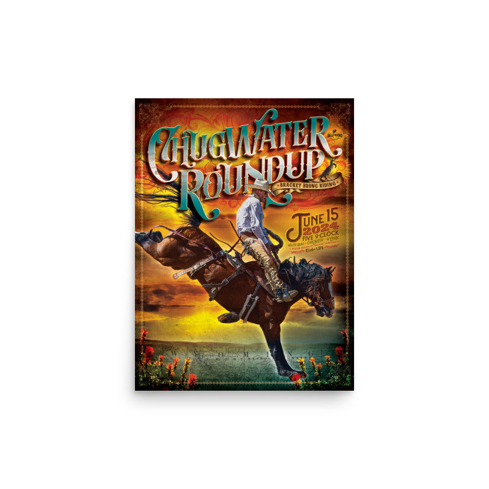 Chugwater Roundup Rodeo 2024 Poster