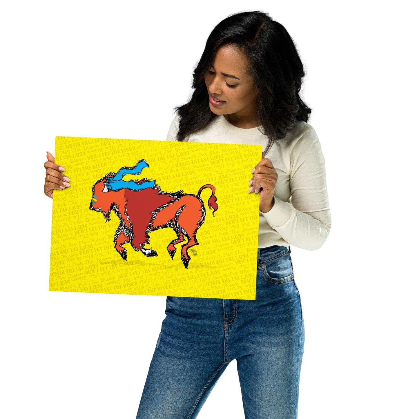 Don't Pet the Bison Series: Britches Print