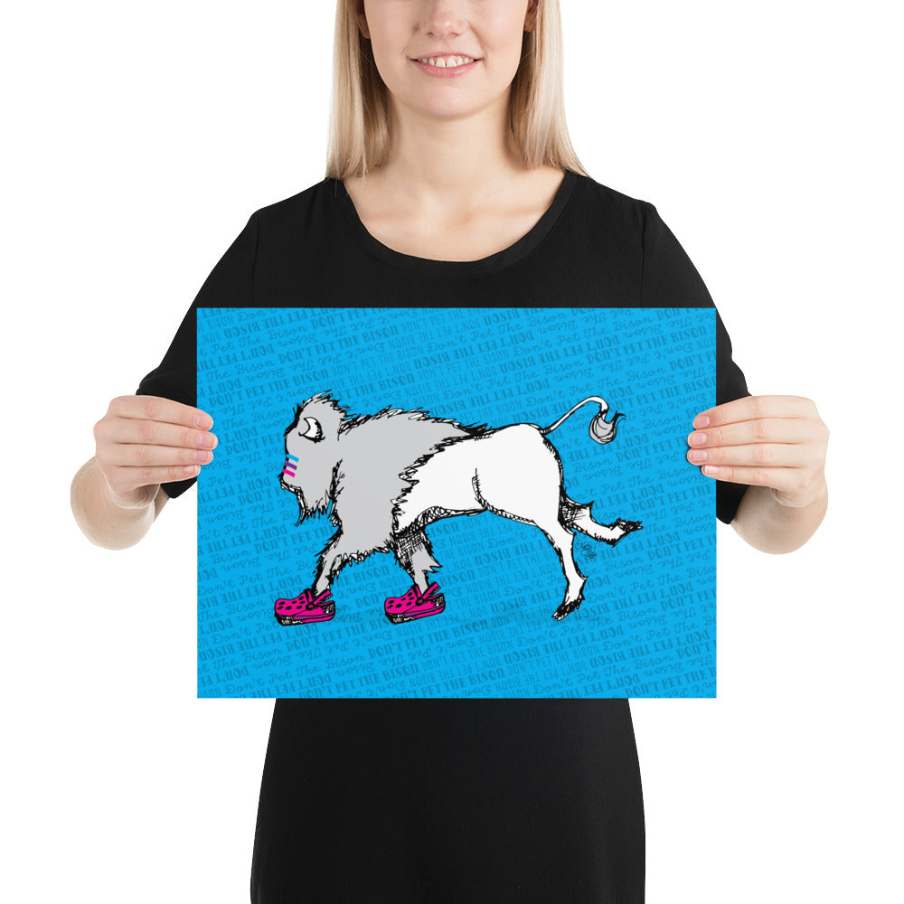 Don't Pet the Bison Series: Crocs Print