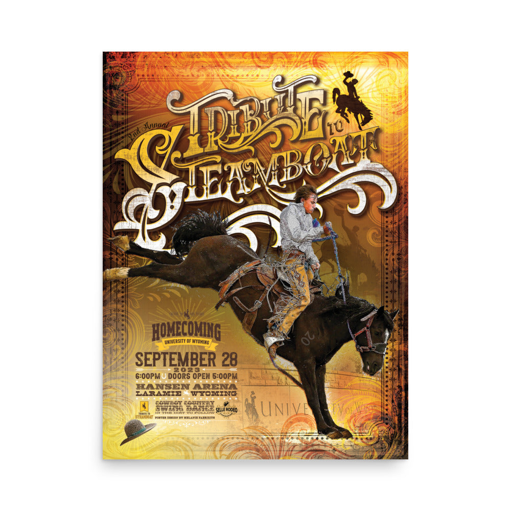 University of Wyoming Tribute to Steamboat 2023 Poster