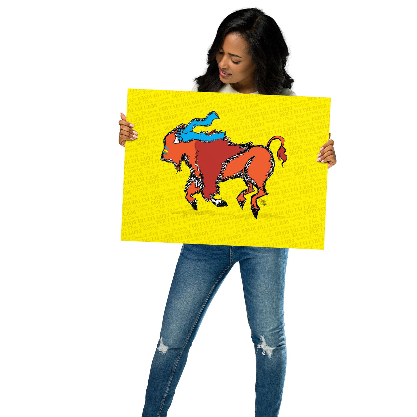 Don't Pet the Bison Series: Britches Print