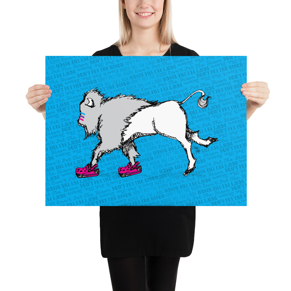 Don't Pet the Bison Series: Crocs Print