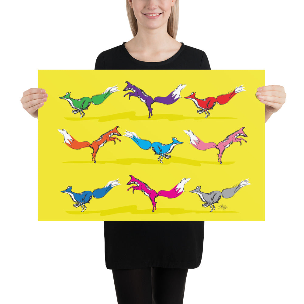 Scamper Series: Foxes Print