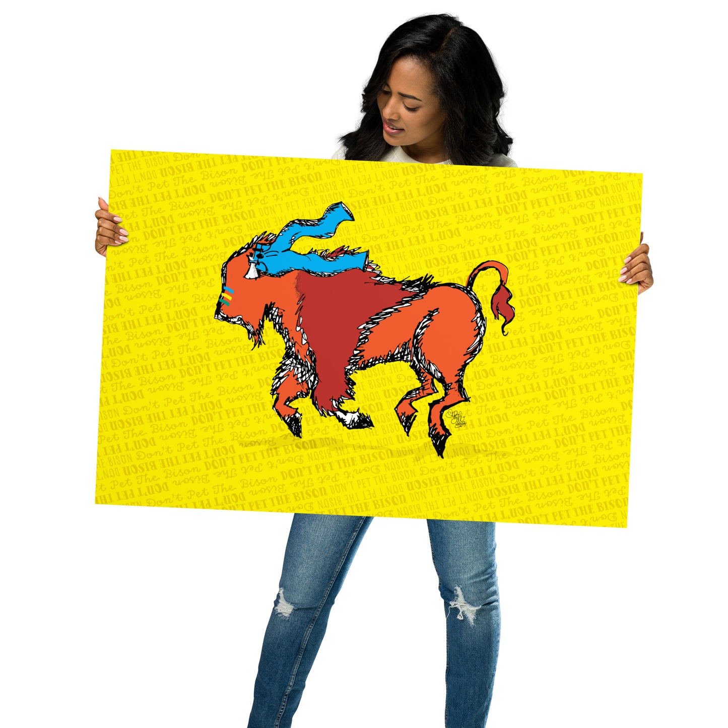 Don't Pet the Bison Series: Britches Print
