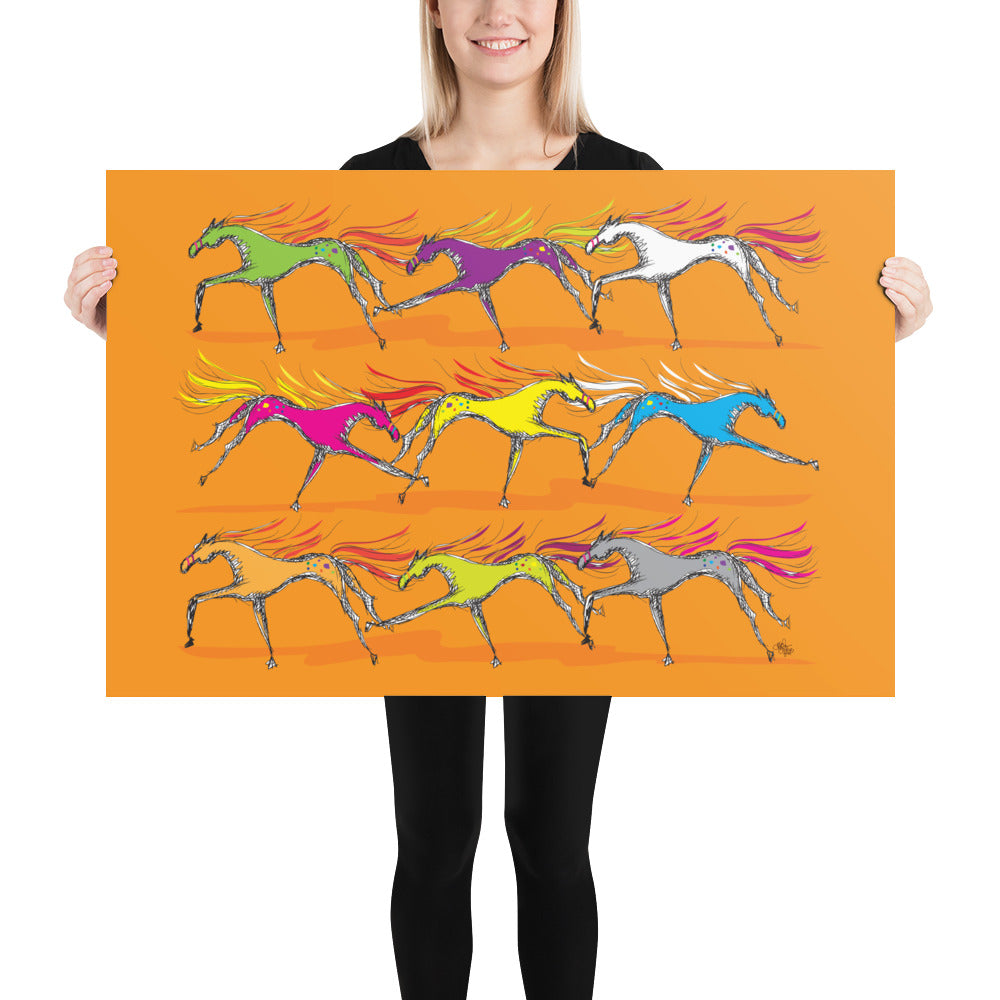Scamper Series: Horses Print