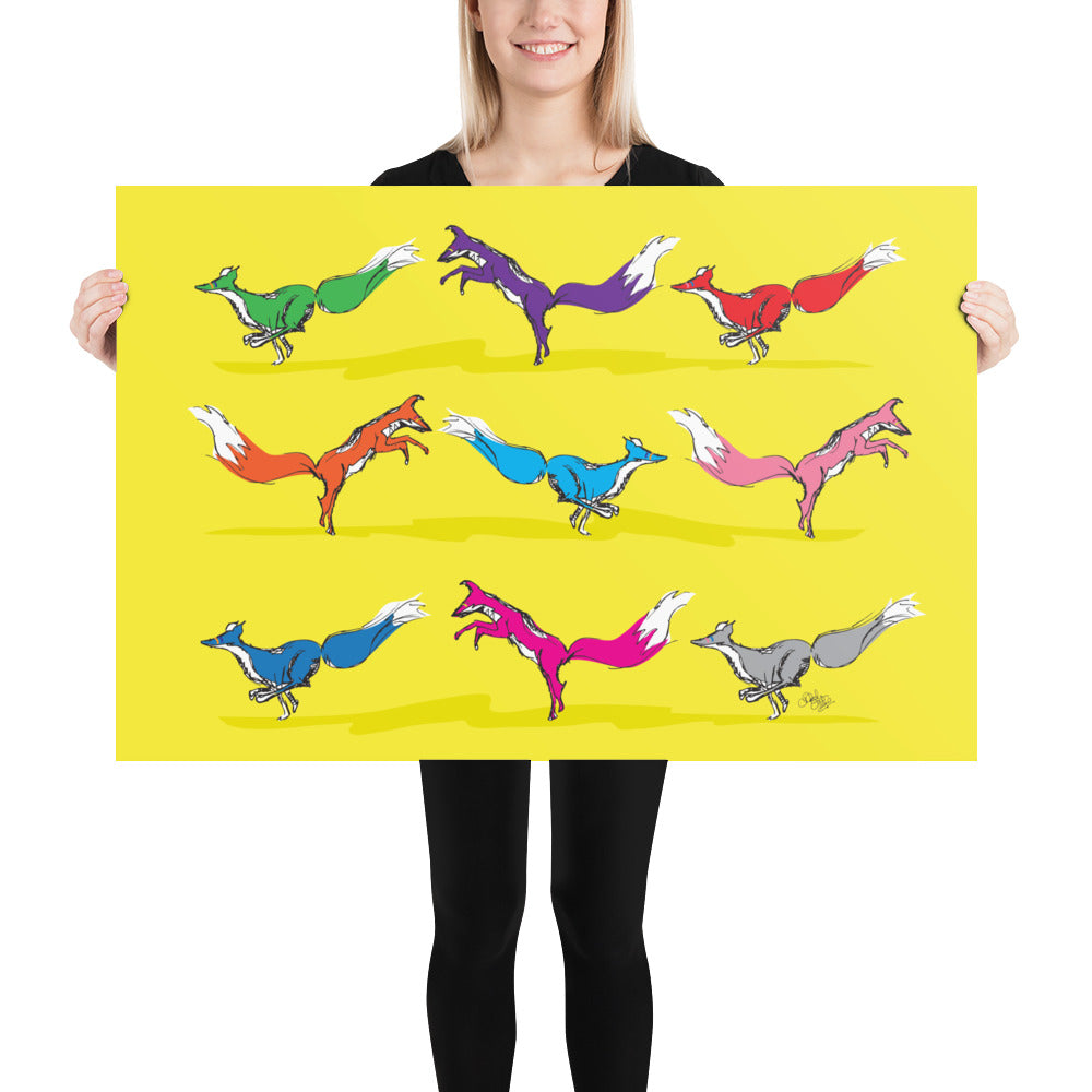 Scamper Series: Foxes Print