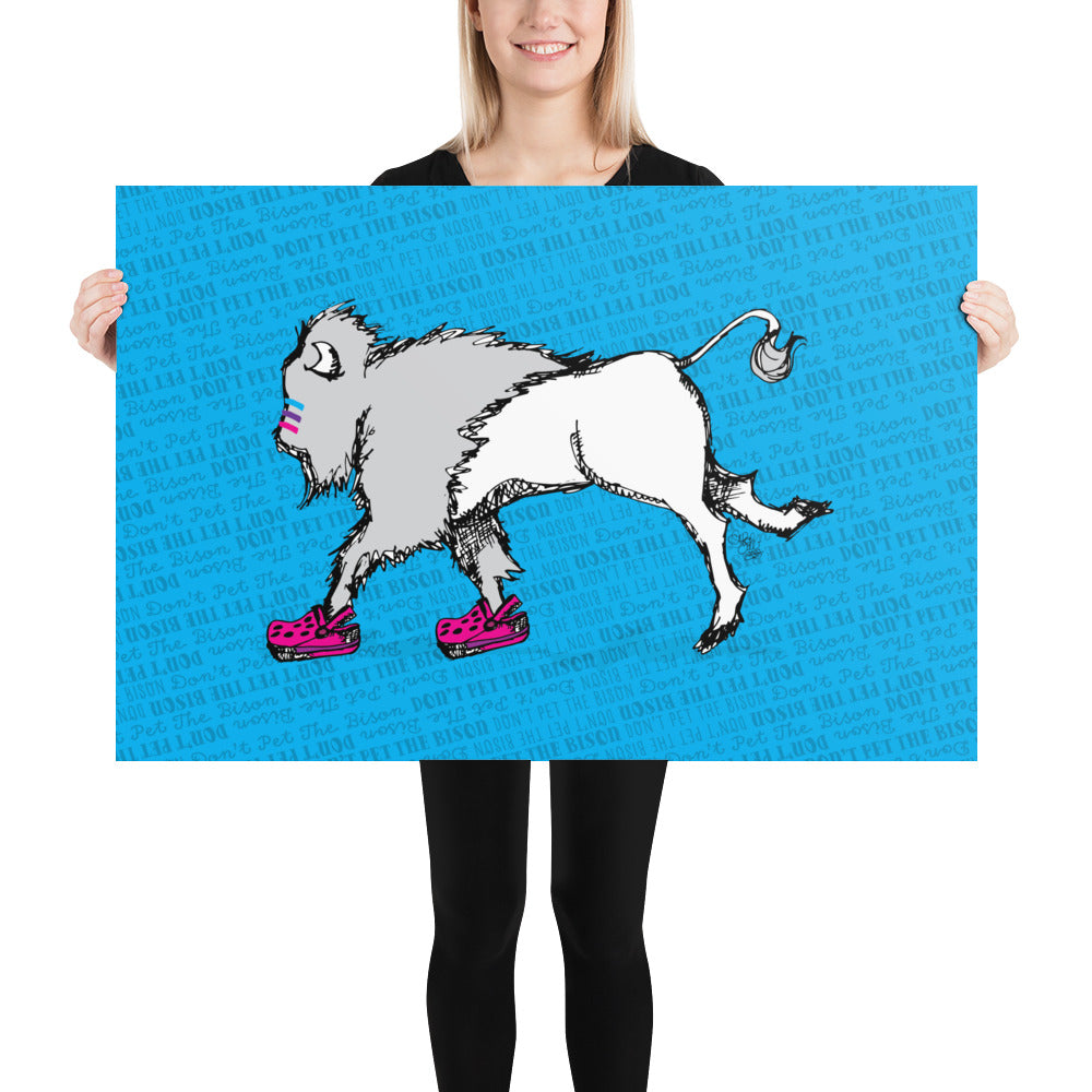 Don't Pet the Bison Series: Crocs Print