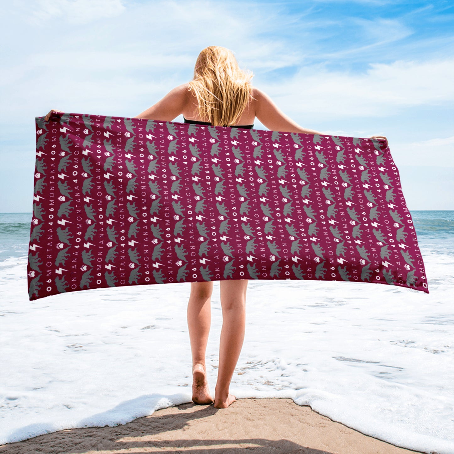 Montana Griz Beach Towel