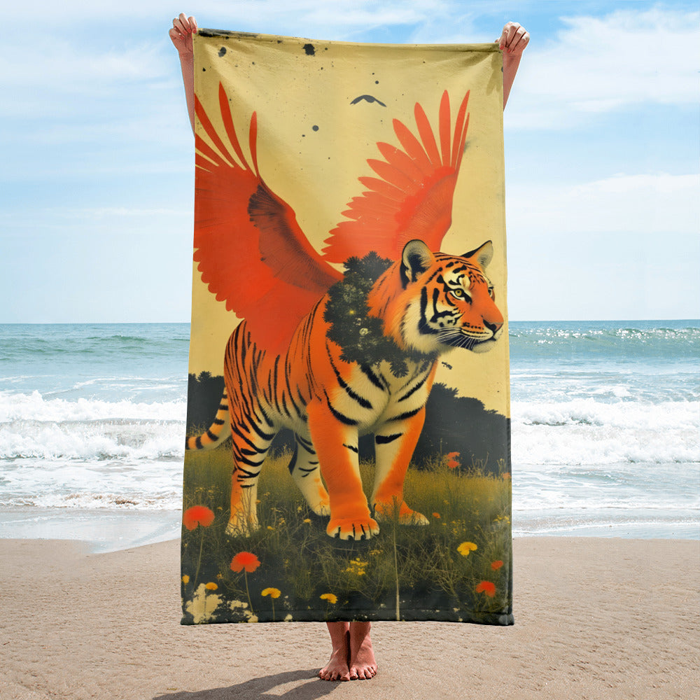 Easy Tiger: Tiger Print 6 Beach Towel