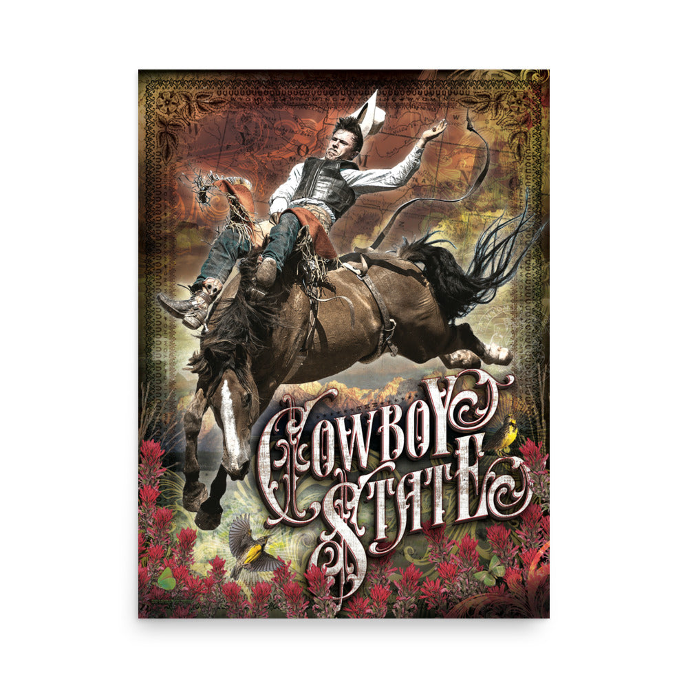 The Cowboy State (Wyoming) Print