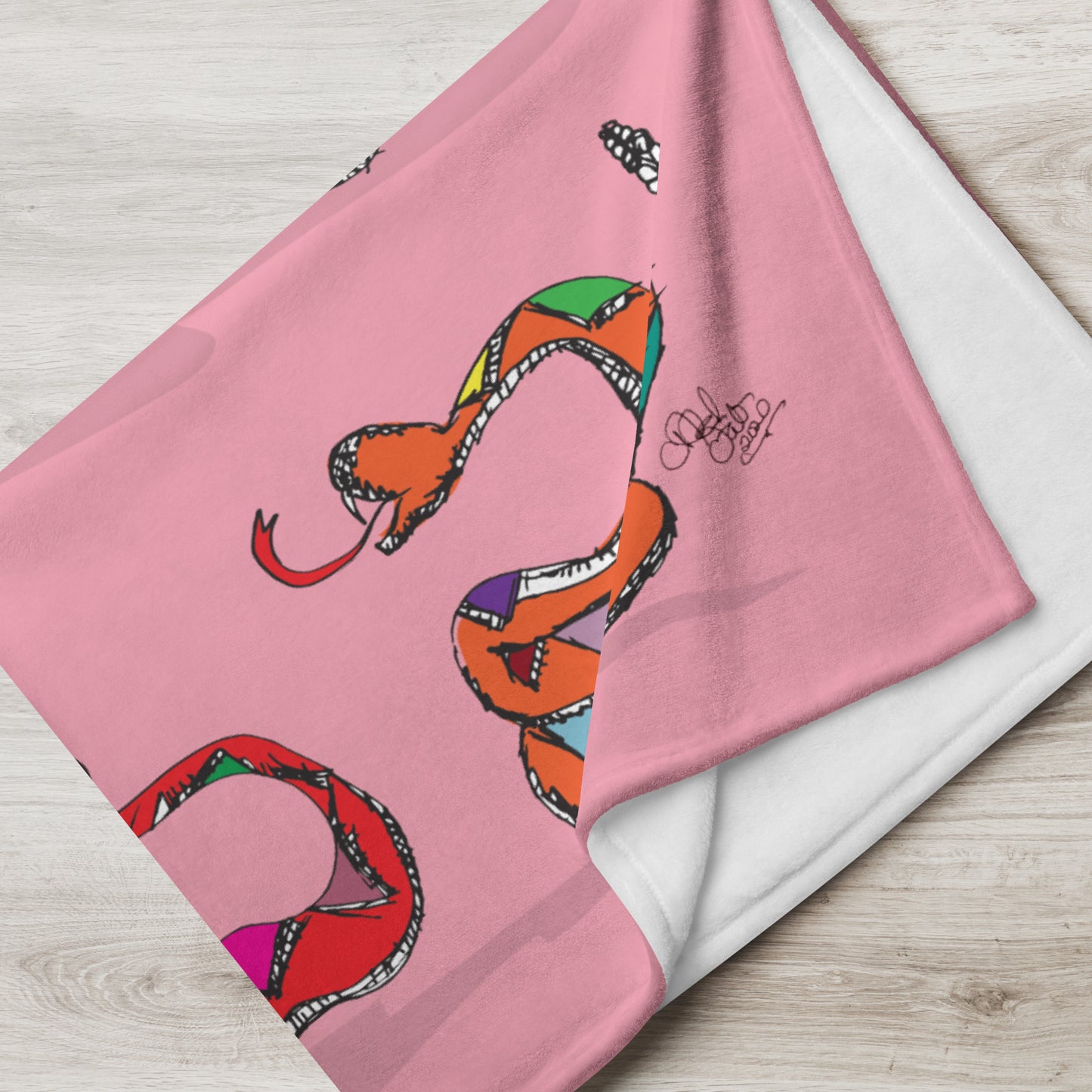 Scamper Series: Snakes Throw 60"x80" Blanket