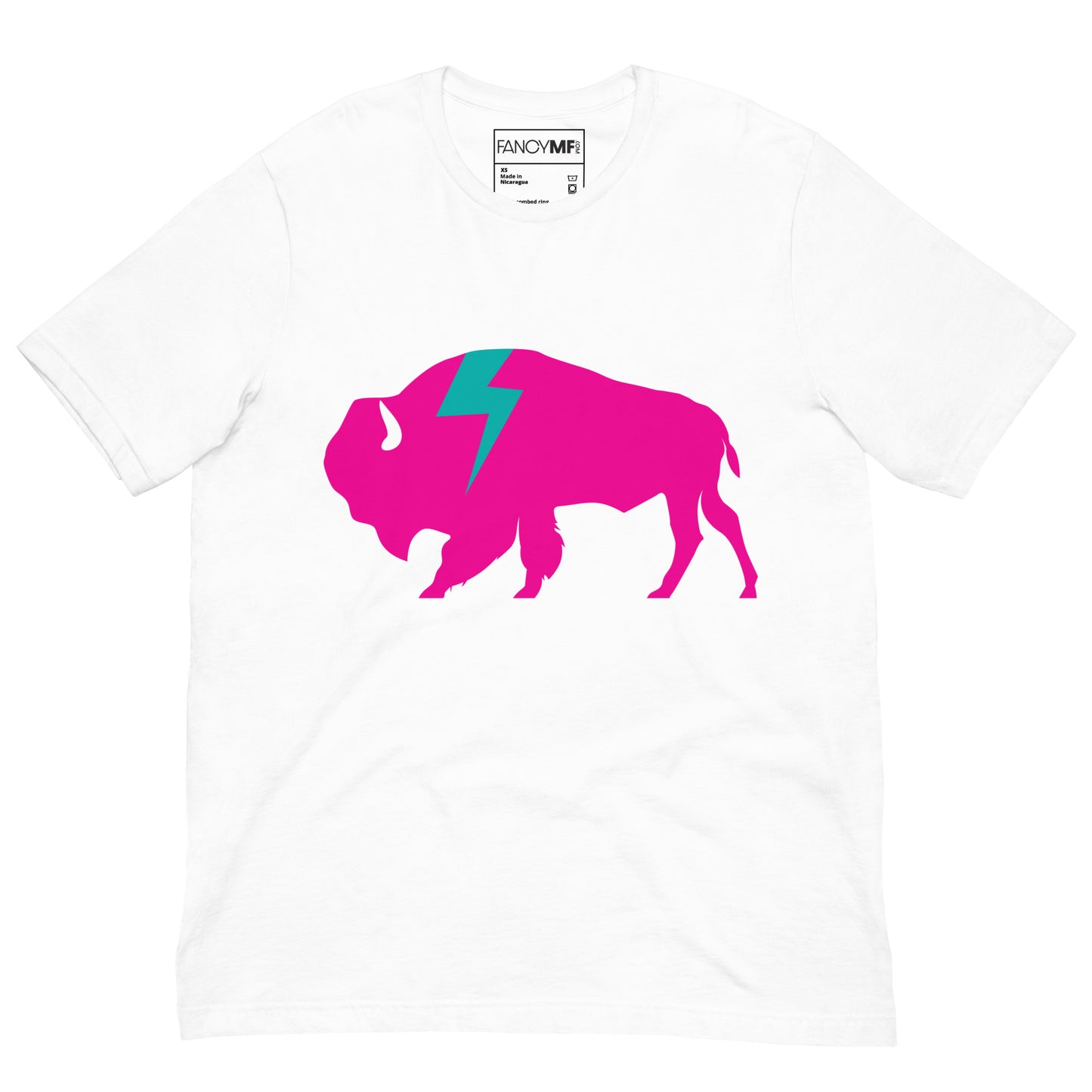 Fancy MF Hot Pink Bison Unisex T-shirt