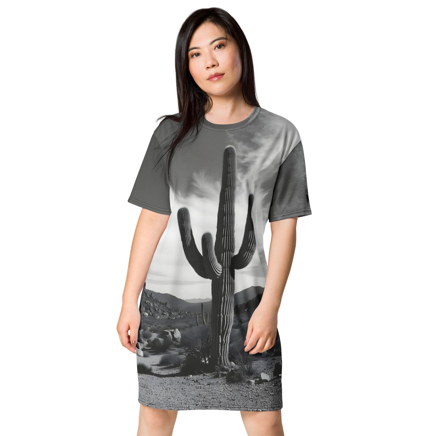 Desert Vibes: Muted Cactus 18 T-shirt Dress