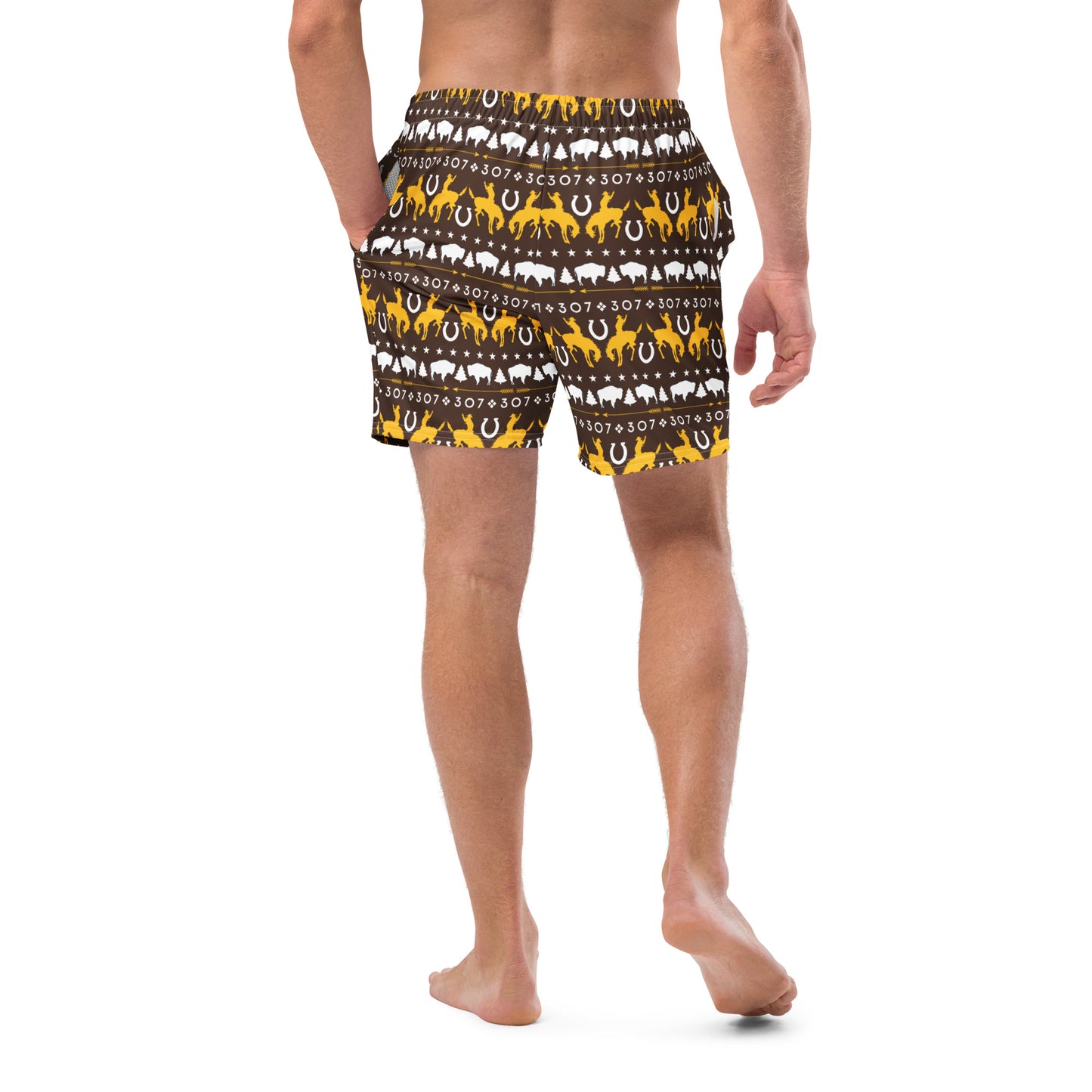 307 Cowboy Fanatic Men's Recycled Swim Trunks
