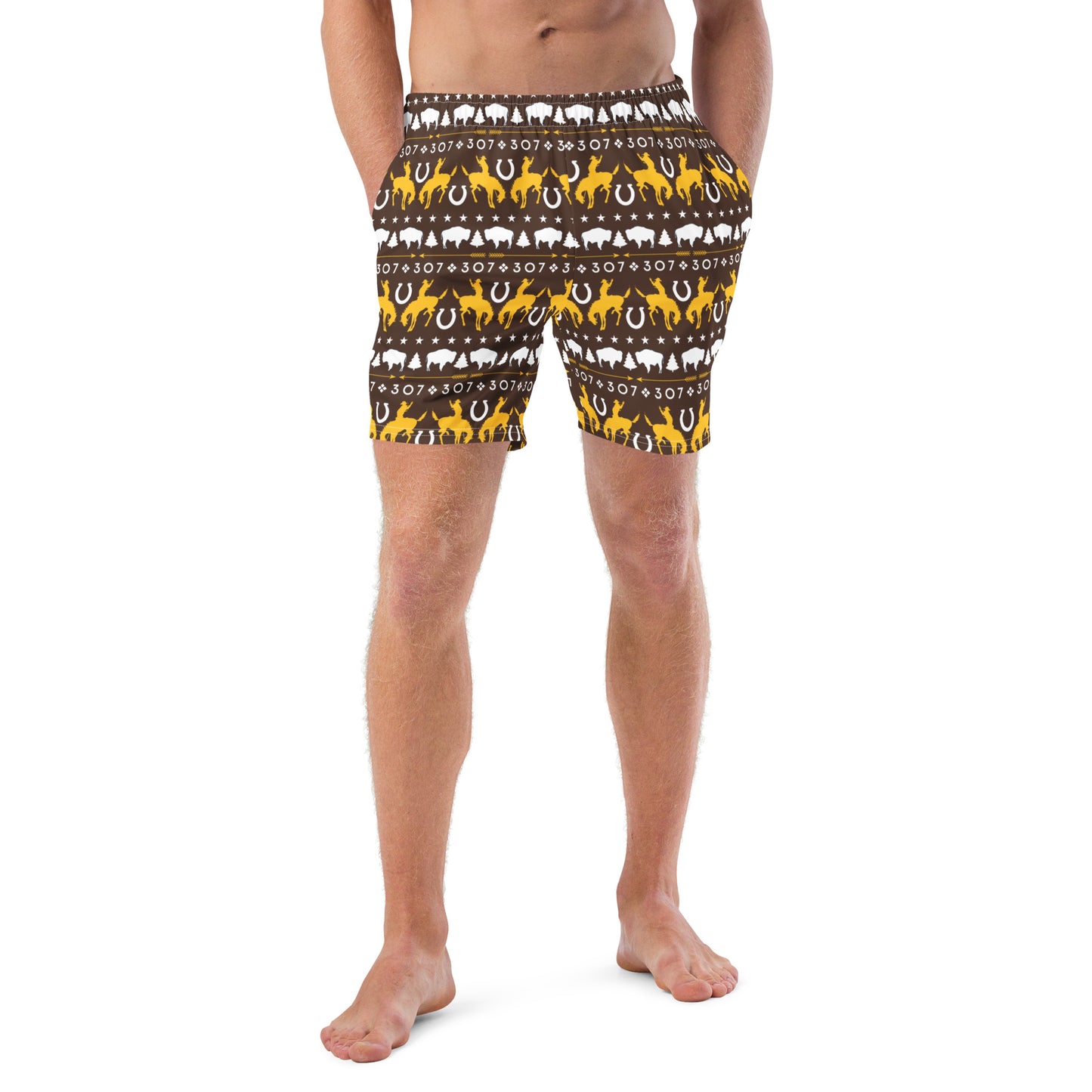 307 Cowboy Fanatic Men's Recycled Swim Trunks