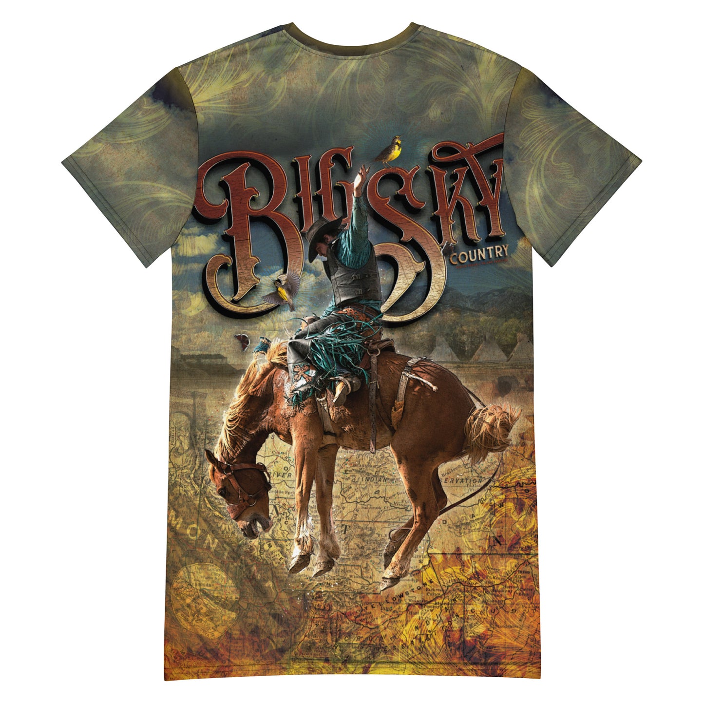 Big Sky Country (Montana) T-shirt Dress