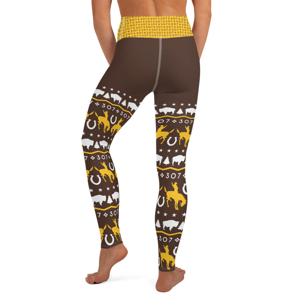 Wyoming Cowboys Yoga Leggings