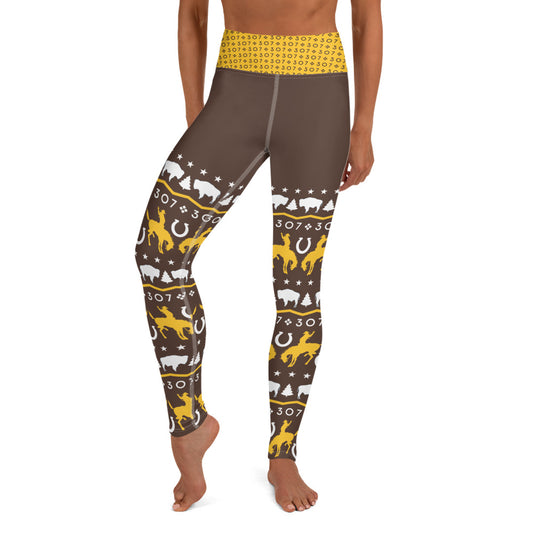 Wyoming Cowboys Yoga Leggings