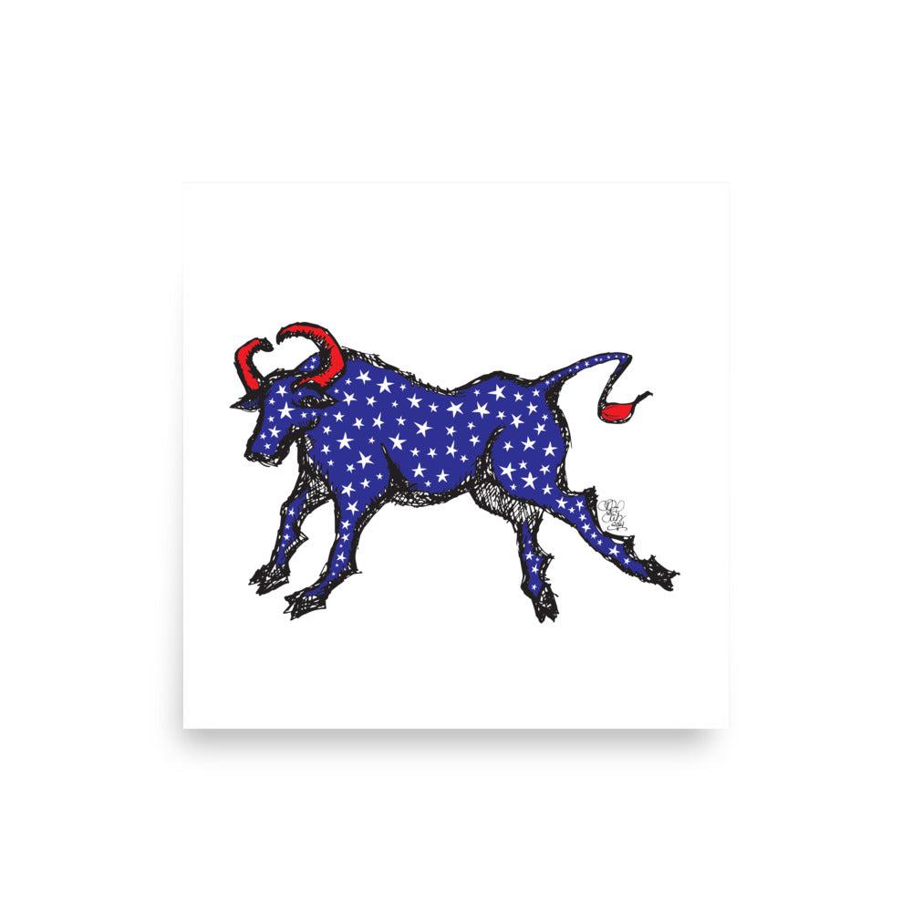 Freedom Series "Bull 1" Print