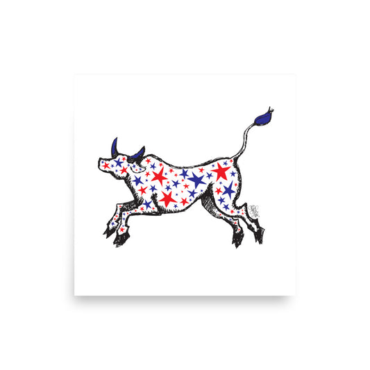 Freedom Series "Bull 2" Print