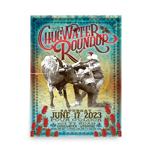 2023 Chugwater Roundup Rodeo Poster