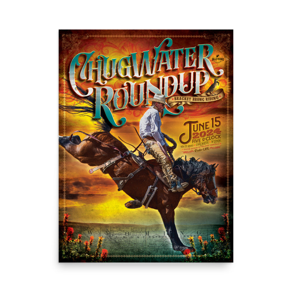 2024 Chugwater Roundup Rodeo Poster