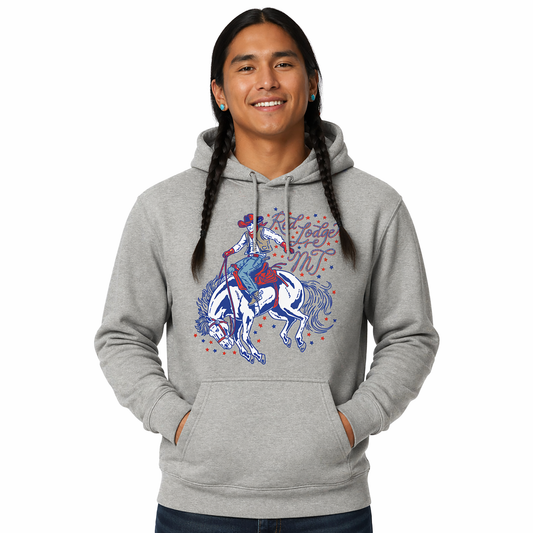 Red Lodge Rodeo Cowboy Unisex Hoodie