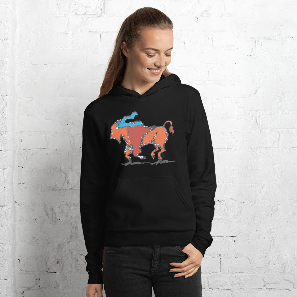 Don't Pet the Bison Britches Unisex Hoodie